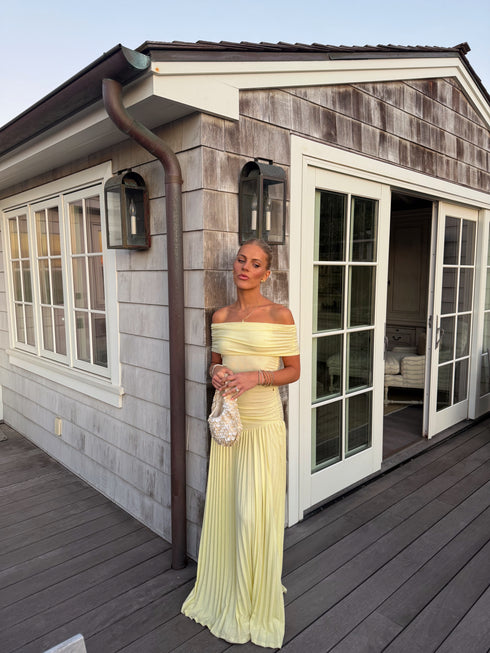 Sunkissed Sunset Dress // Butter Yellow